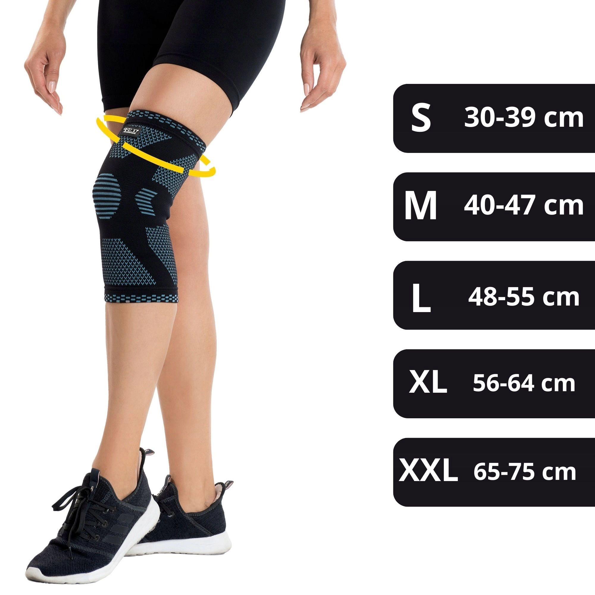 orteza na kolano elastyczna opaska stabilizator