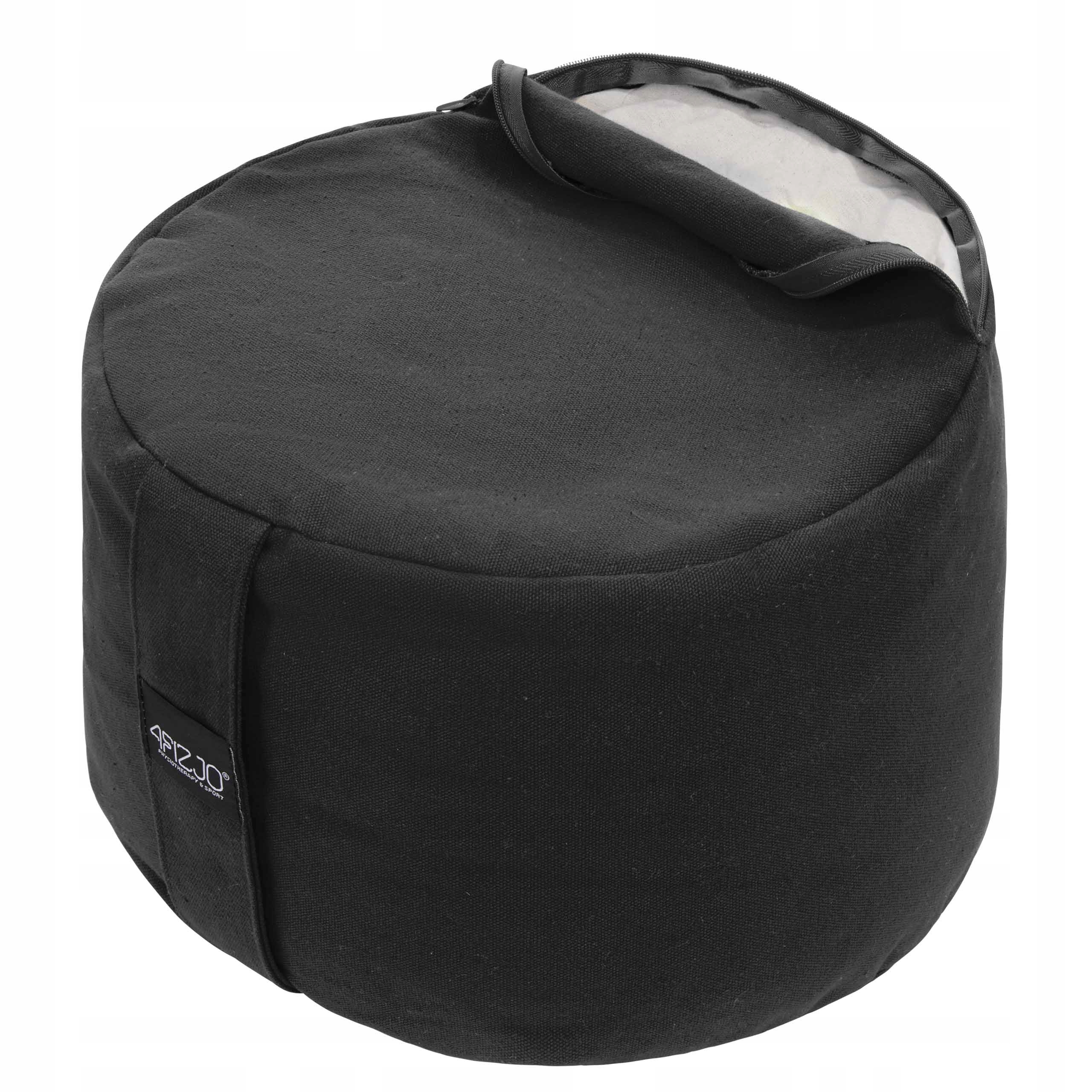 Perna de yoga Zafu rotundă negru