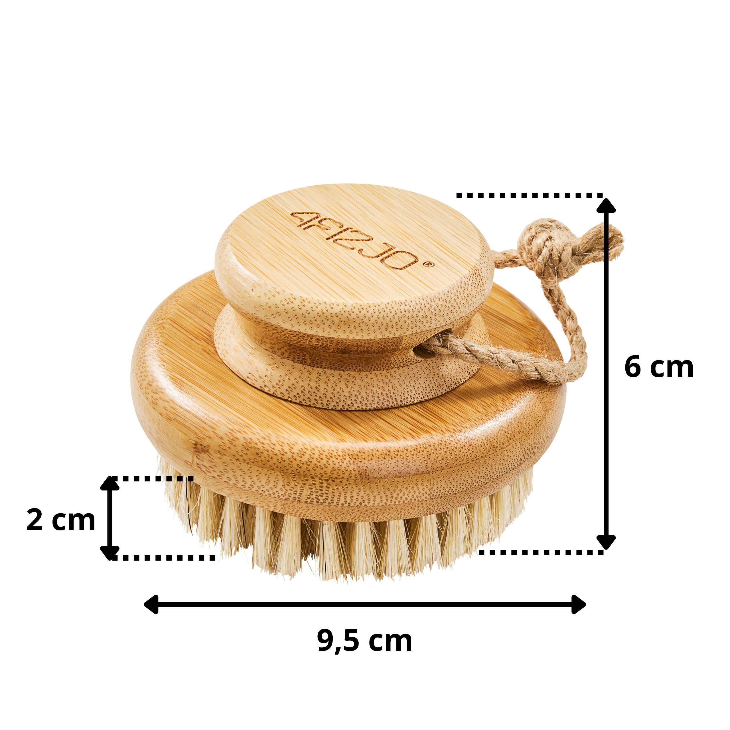 Perie Uscată pentru Masaj Corporal – Piele Sensibilă