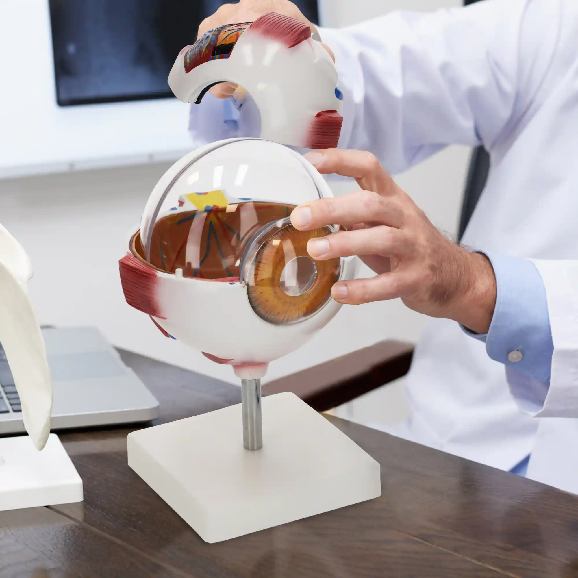 Model anatomic 3D gigant al ochiului