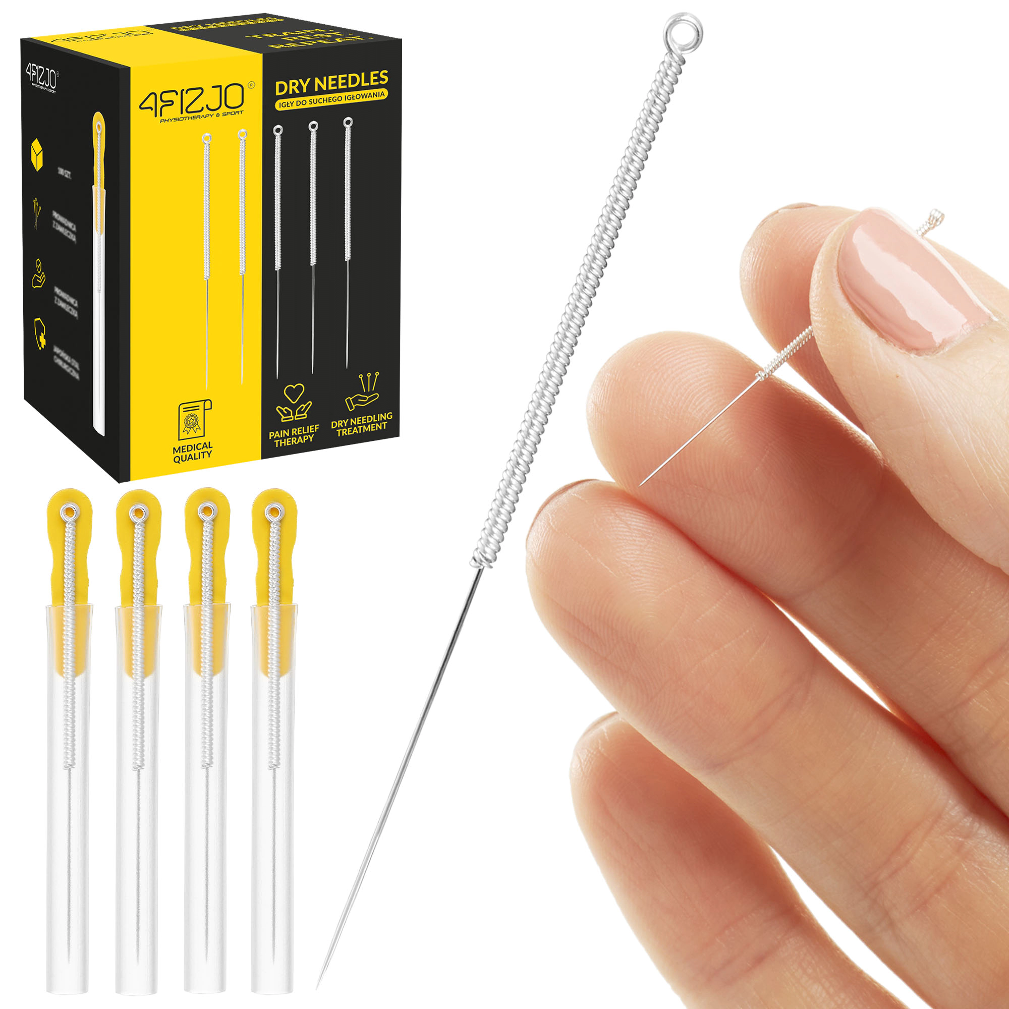 Ace de acupunctură cu ghid 100 buc. 0,3 x 50 mm