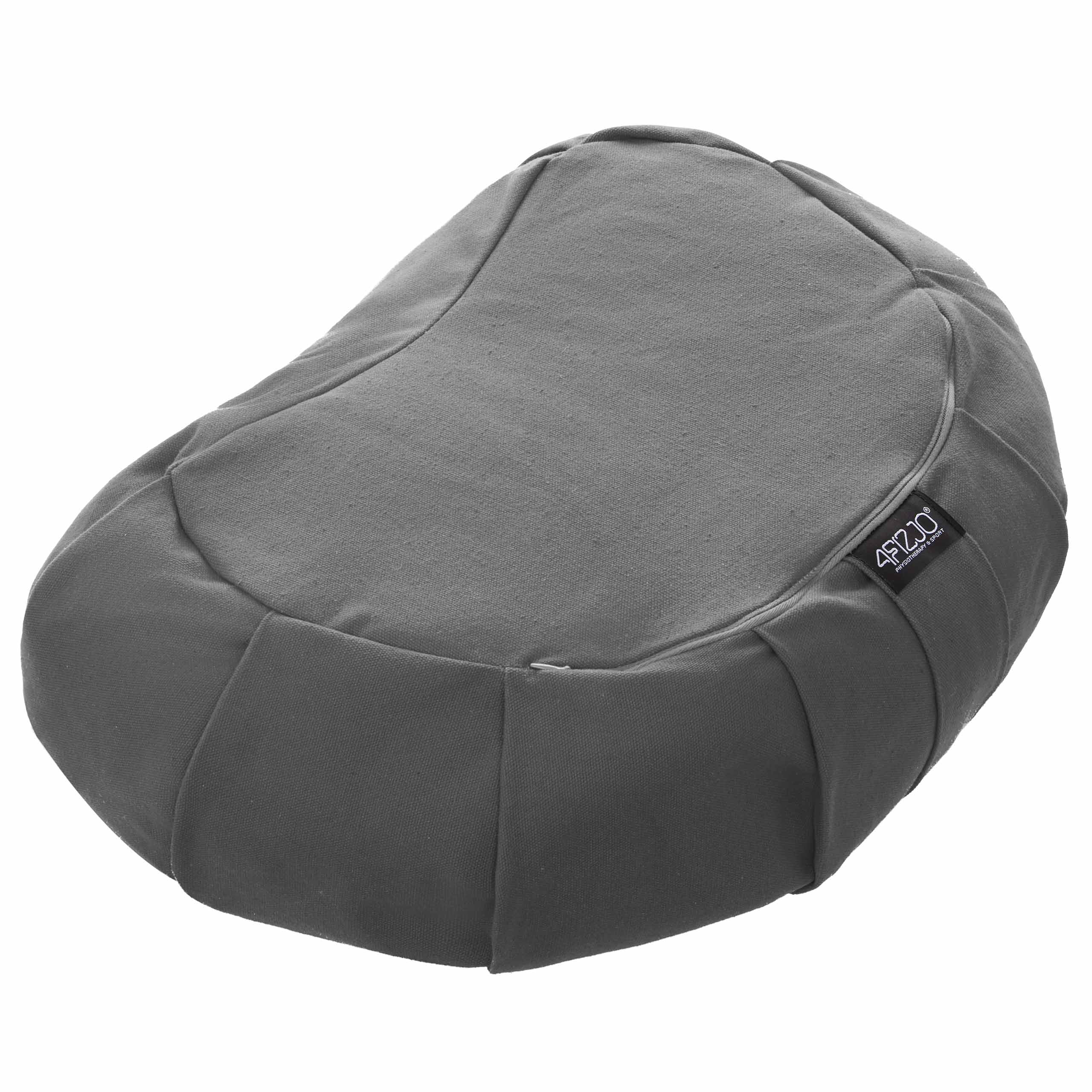 Perna de yoga Zafu semilună gri