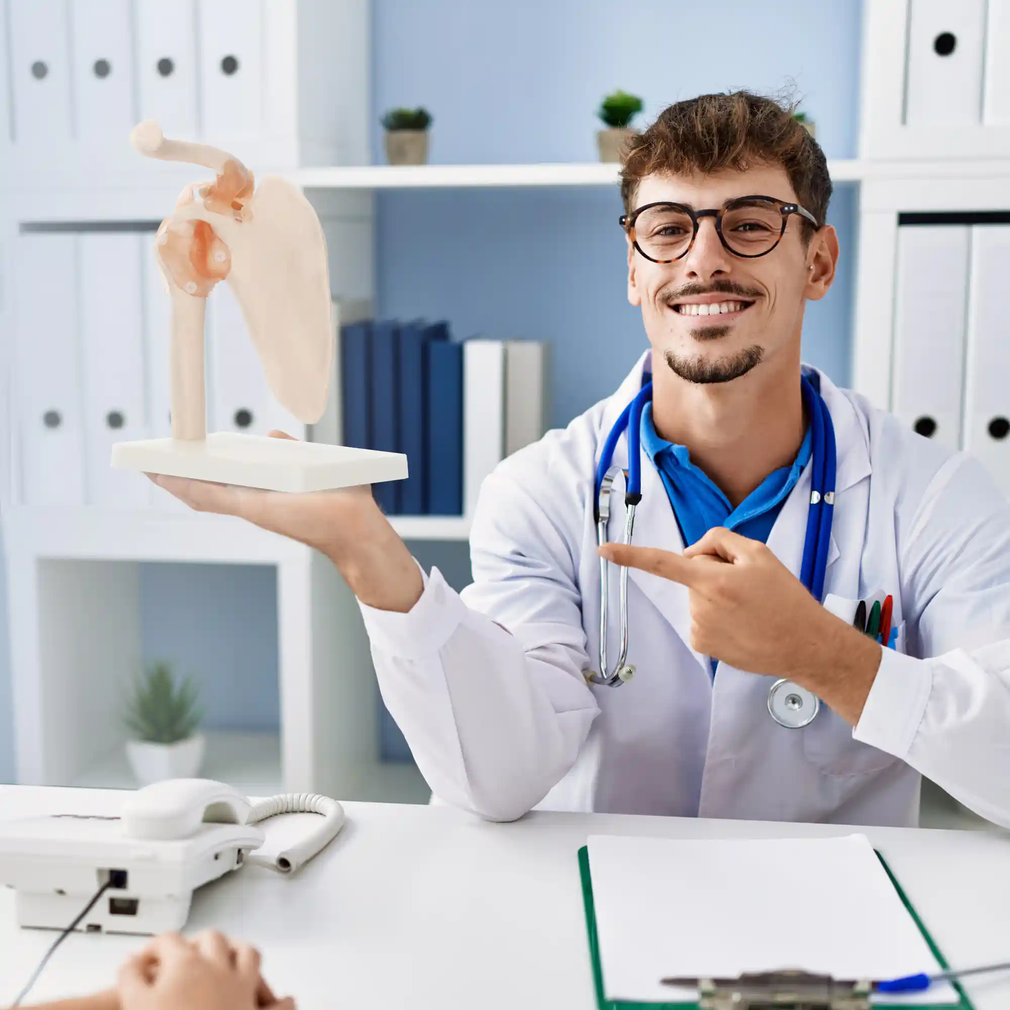 Model anatomic la scara 1:1 al articulației umărului cu ligamente