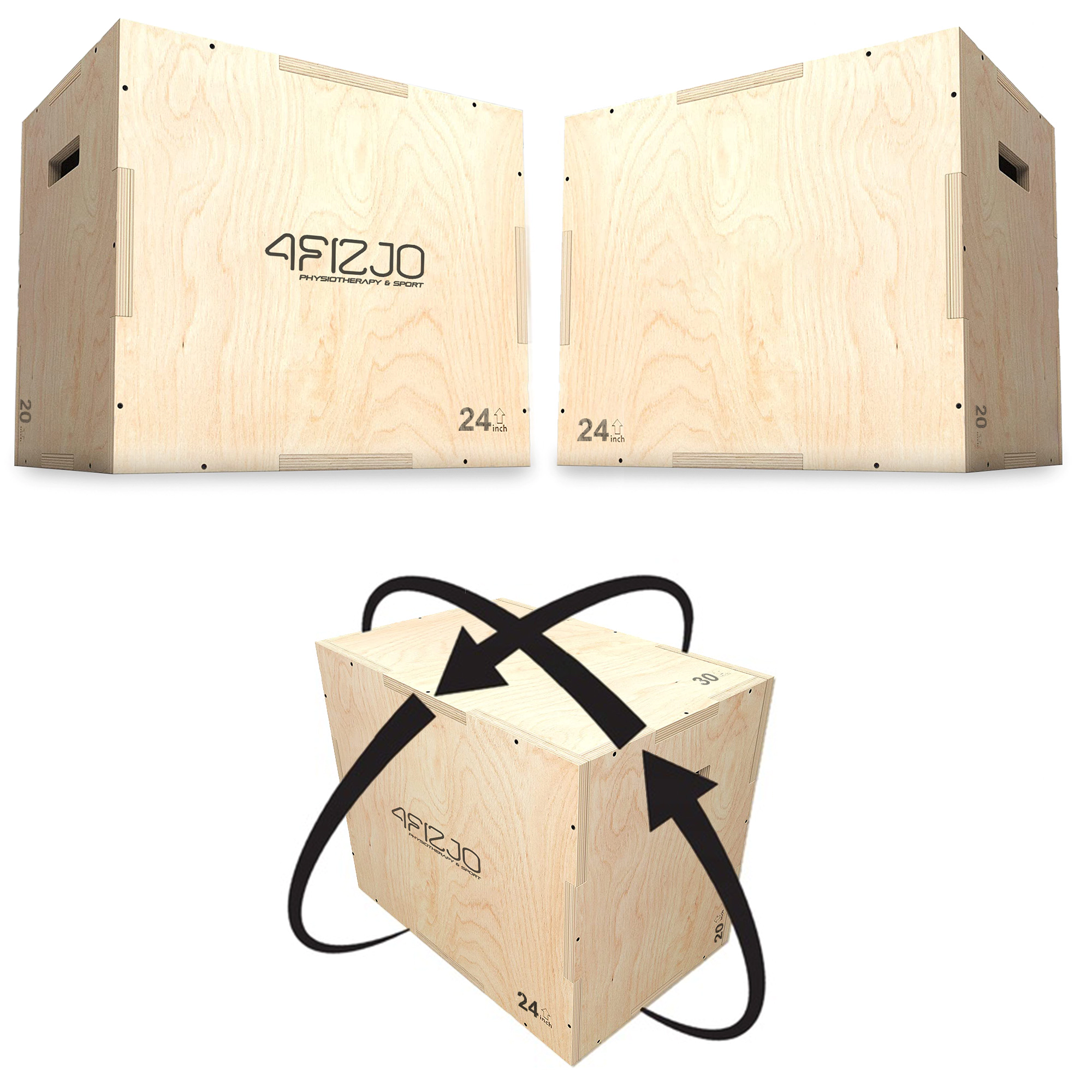 Cutie pliometrică jump box 50 x 75 x 60 