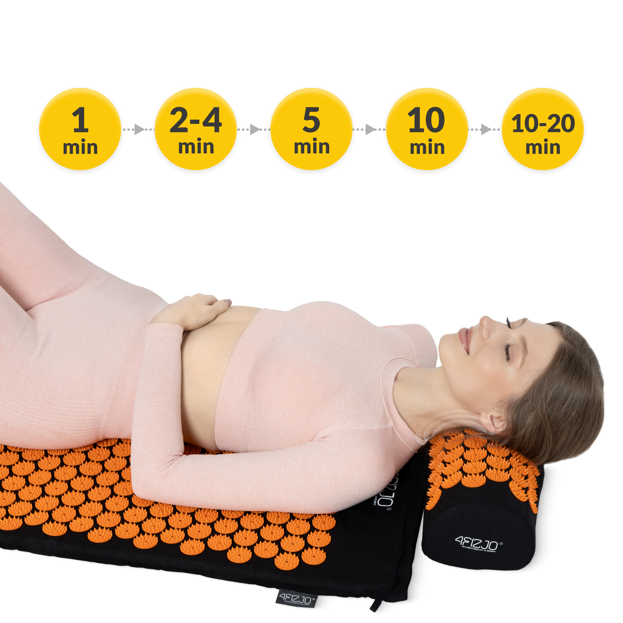 Covor mare de acupunctură cu pernă clasic XL