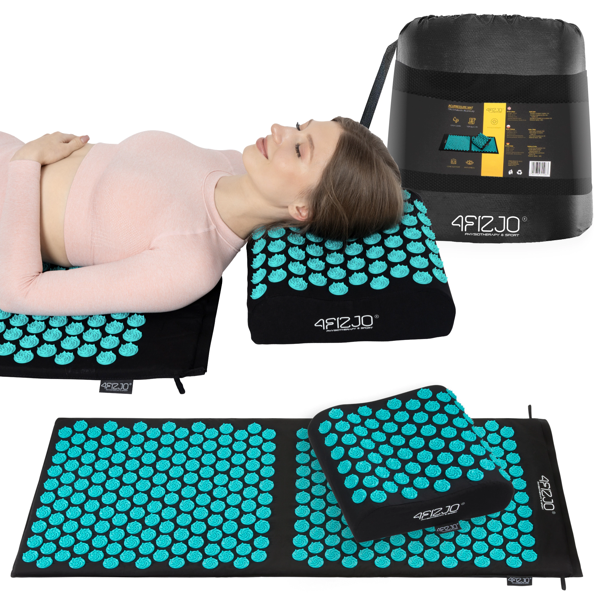 ERGO Saltea de acupresură cu pernă XL