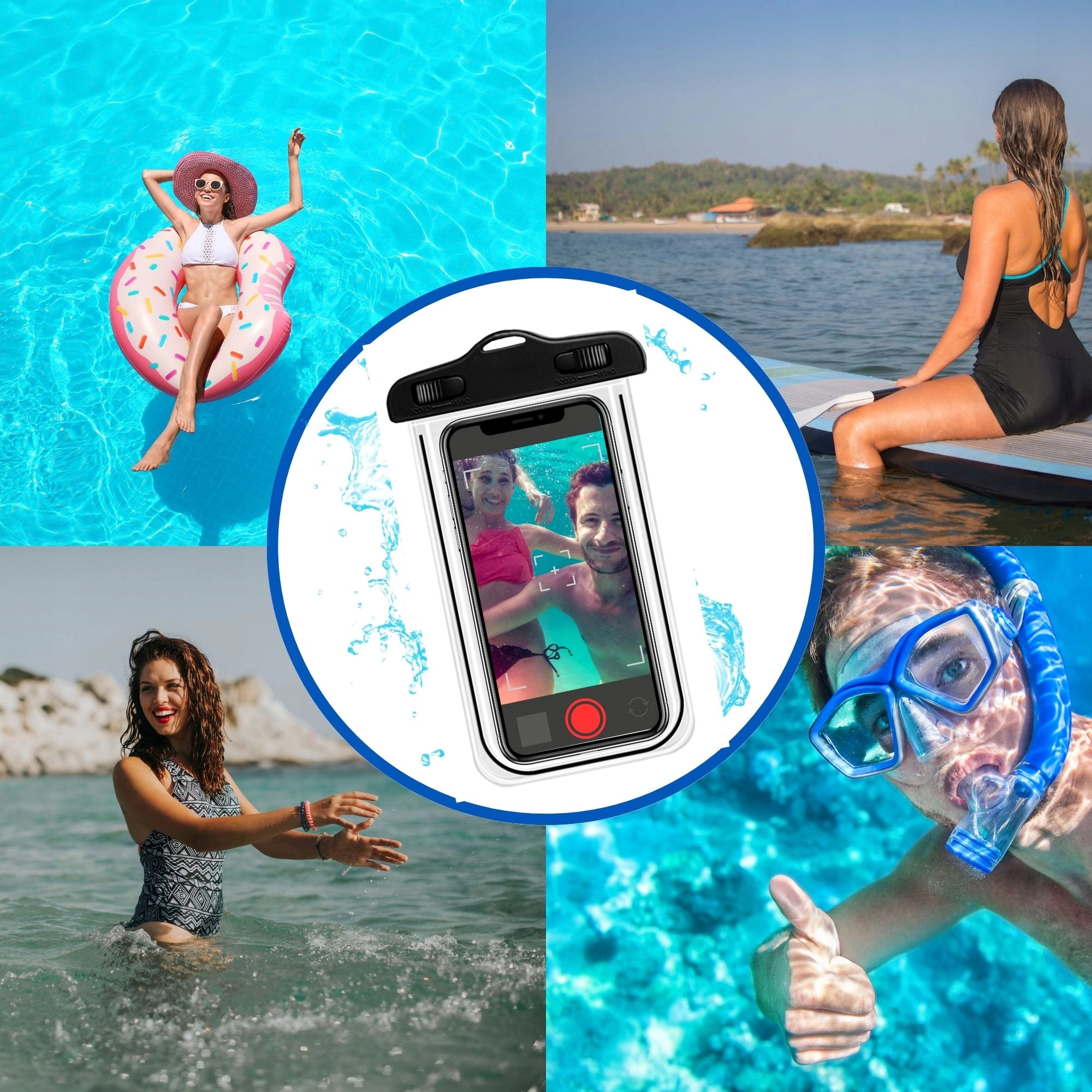 Husă impermeabilă pentru telefon TSUNAMI