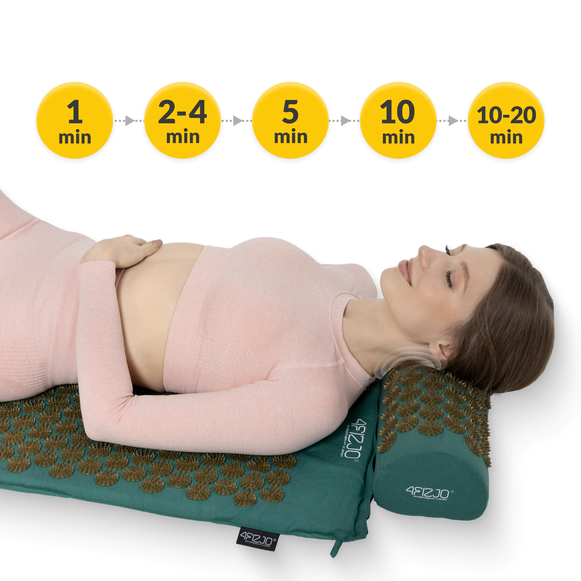 Covor mare de acupunctură cu pernă clasic XL