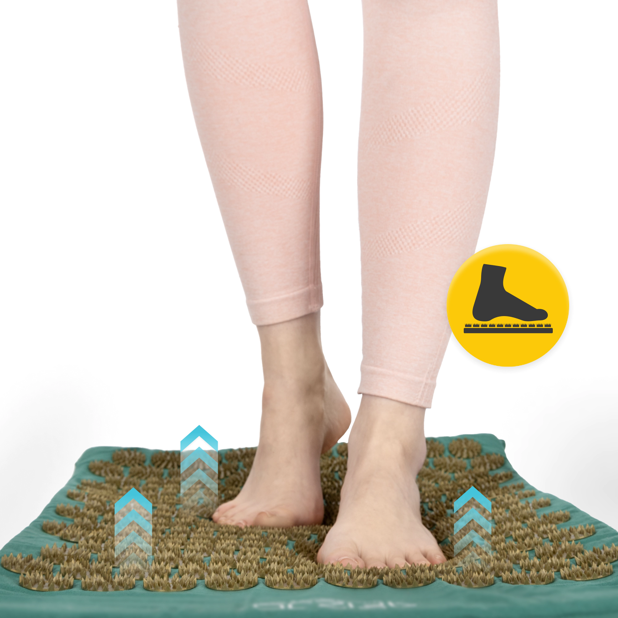 Covor mare de acupunctură cu pernă clasic XL