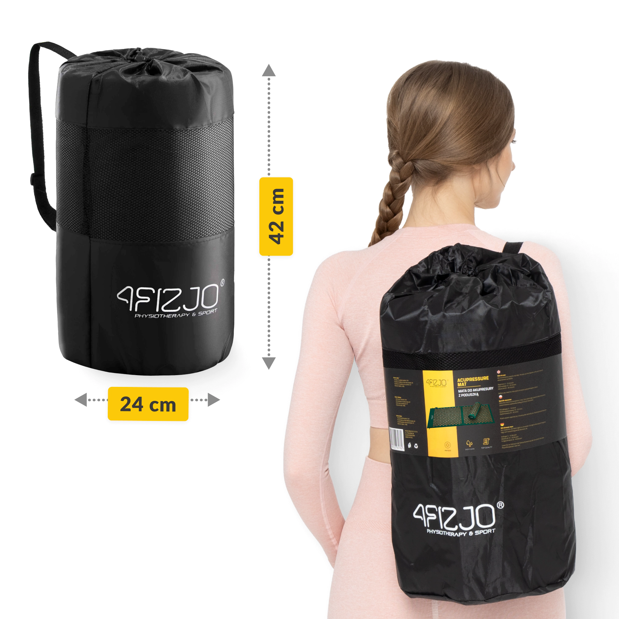 Covor mare de acupunctură cu pernă clasic XL