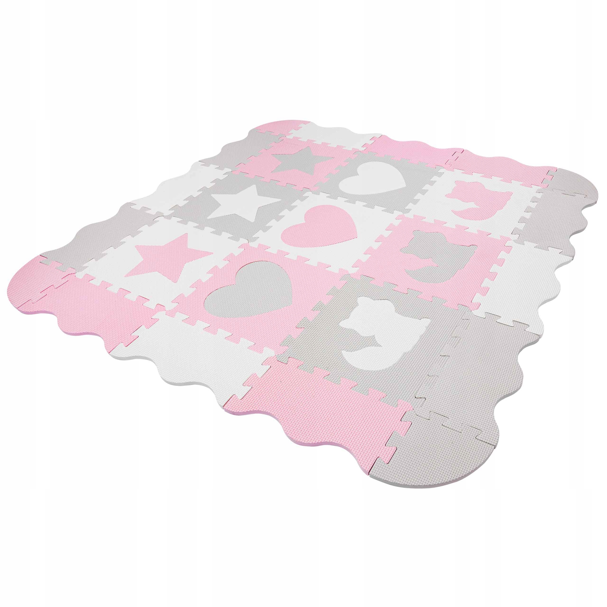 PIANKOWA MATA EDUKACYJNA PUZZLE KSZTAŁTY 3D KOJEC Wiek dziecka 3 m +
