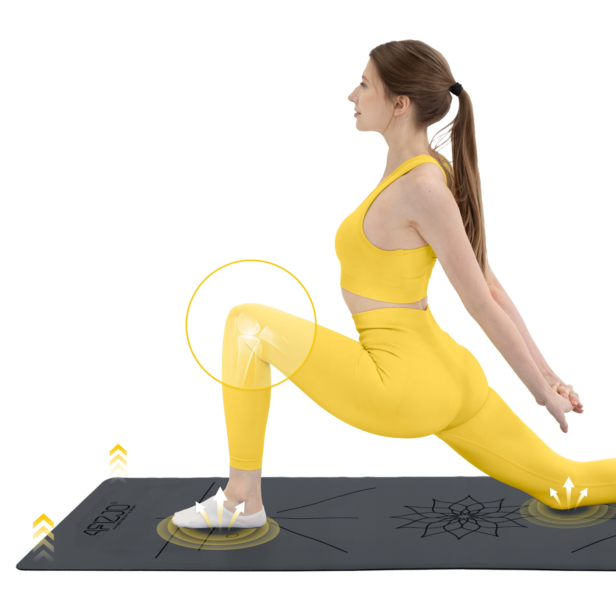 Covor de exerciții din cauciuc antiderapant de 4 mm