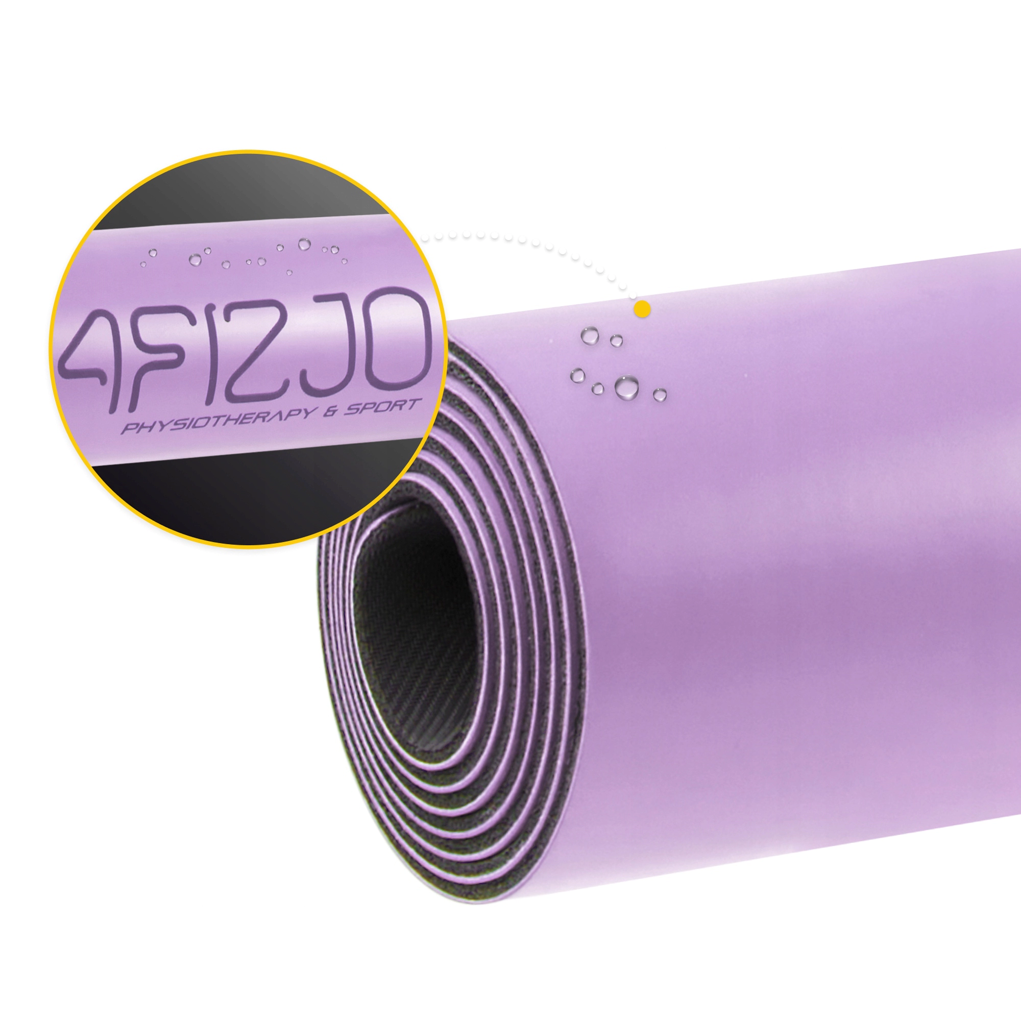 Covor de exerciții din cauciuc antiderapant de 4 mm