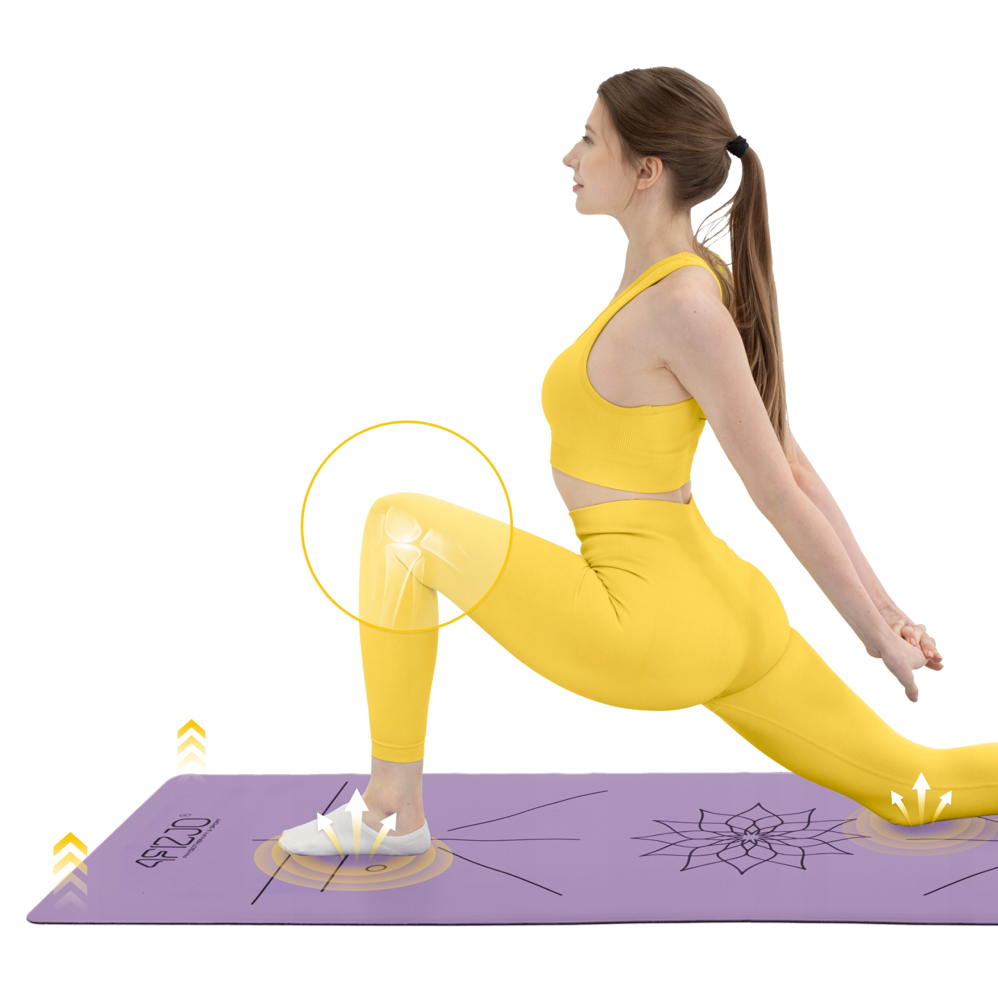 Covor de exerciții din cauciuc antiderapant de 4 mm