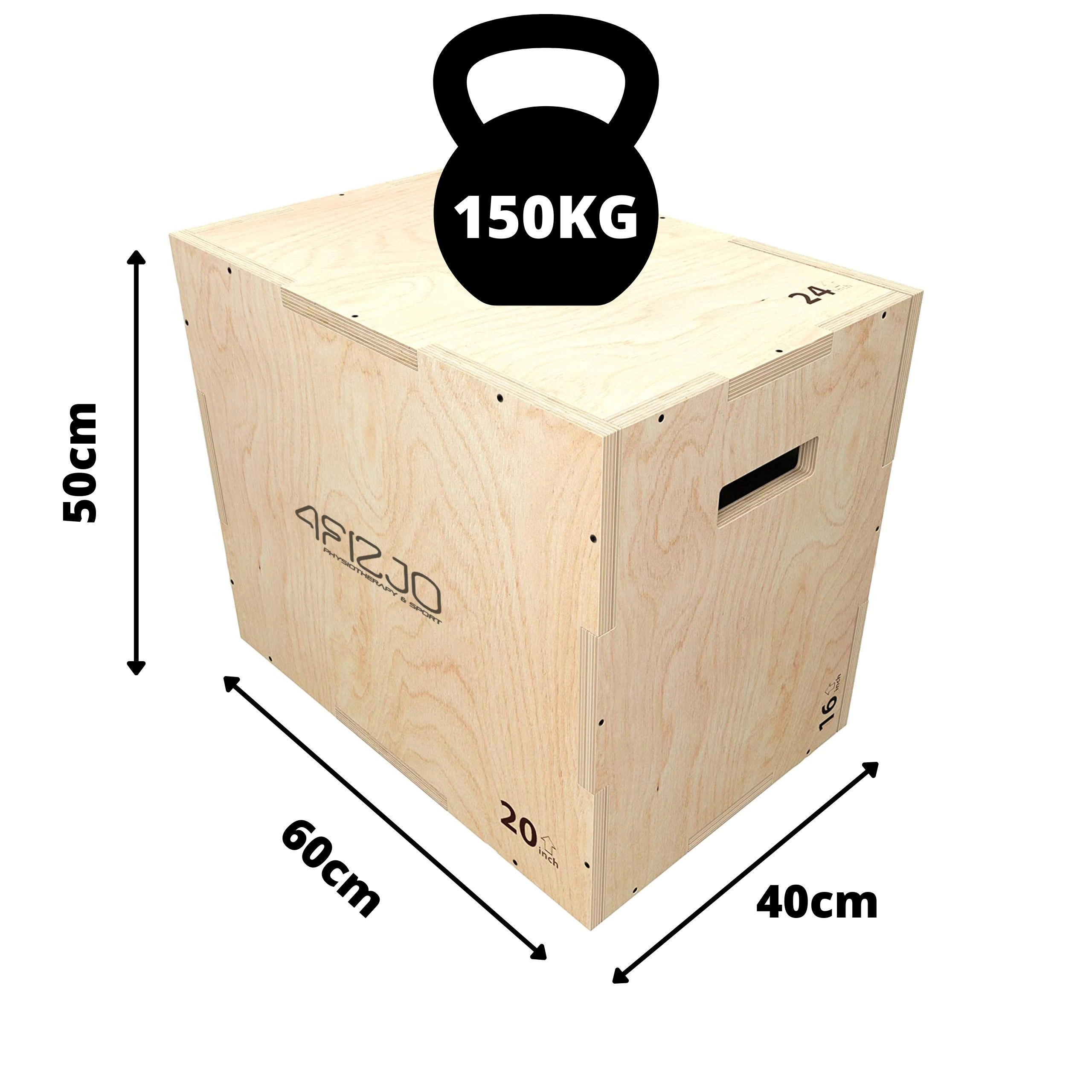Cutie pliometrică jump box 40 x 60 x 50 