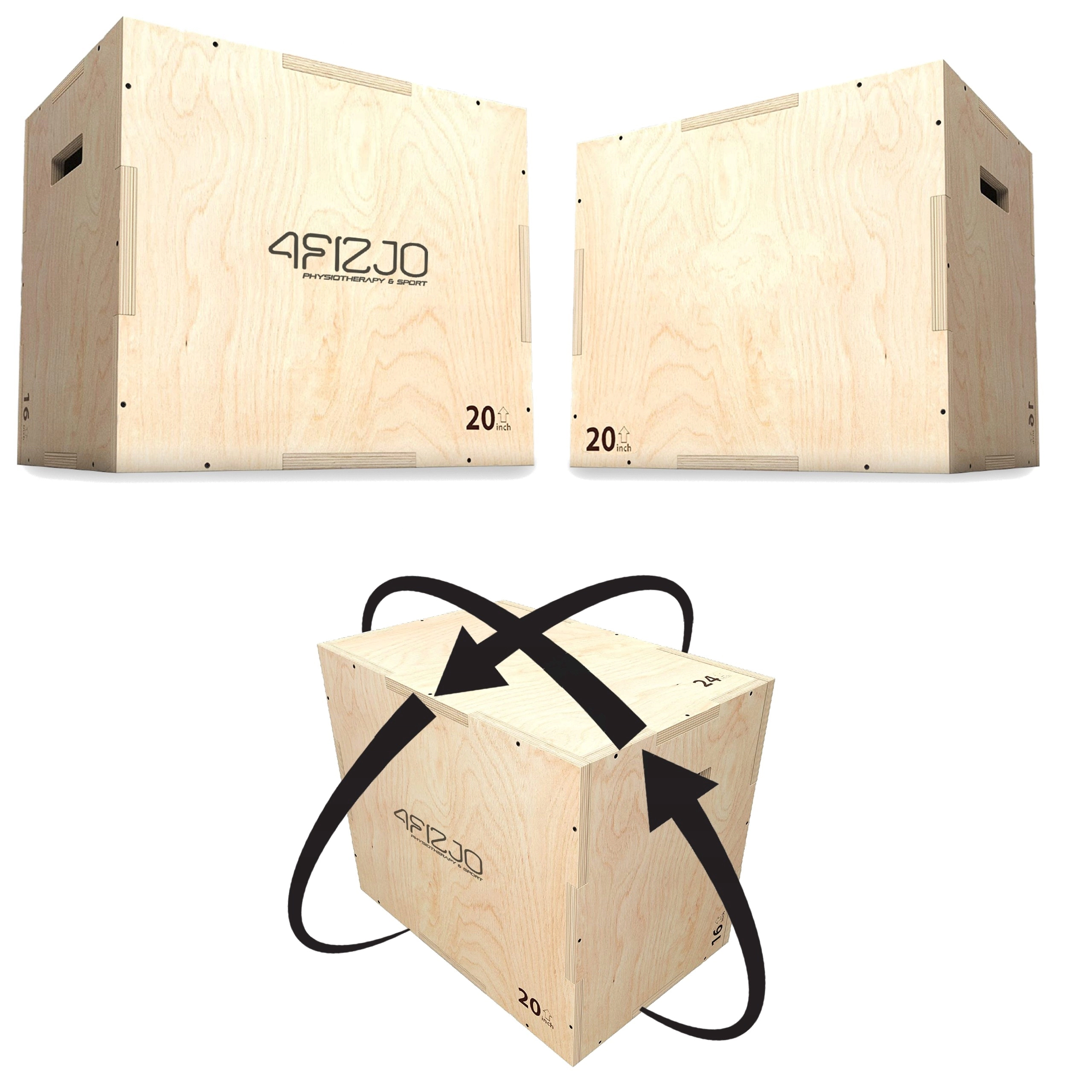 Cutie pliometrică jump box 40 x 60 x 50 