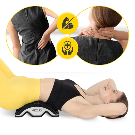 Aparat pentru întinderea spatelui negru-gri