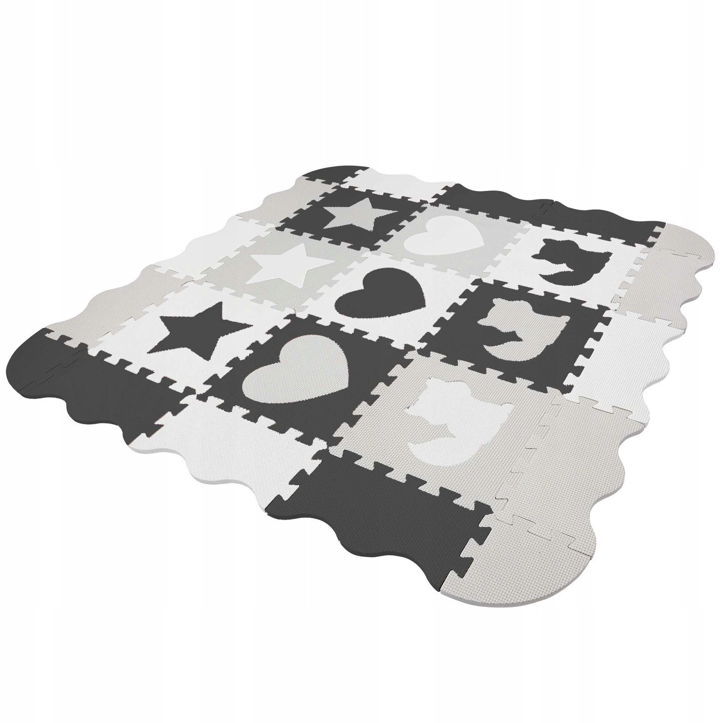 PIANKOWA MATA EDUKACYJNA PUZZLE KSZTAŁTY 3D KOJEC Kod producenta KSZTAŁTY WHITE CLOUD 9el.