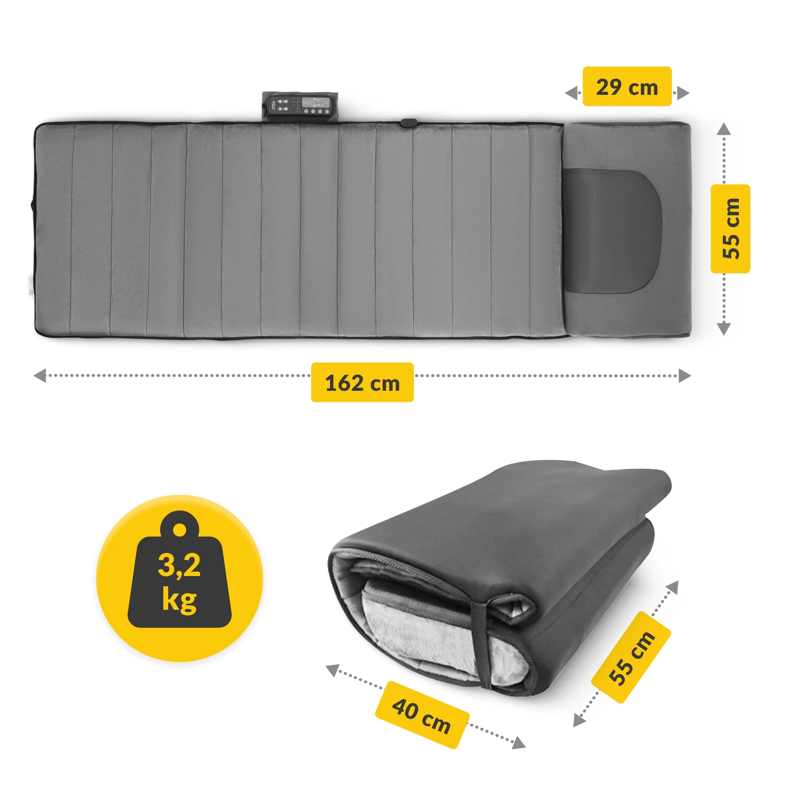 Covor de masaj pentru gât, spate LITE