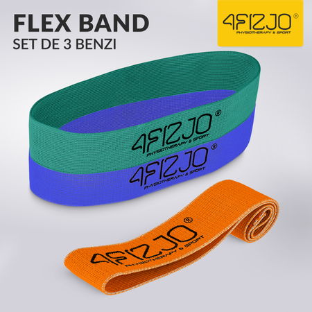 Set de 3 benzi de țesătură FLEX BAND