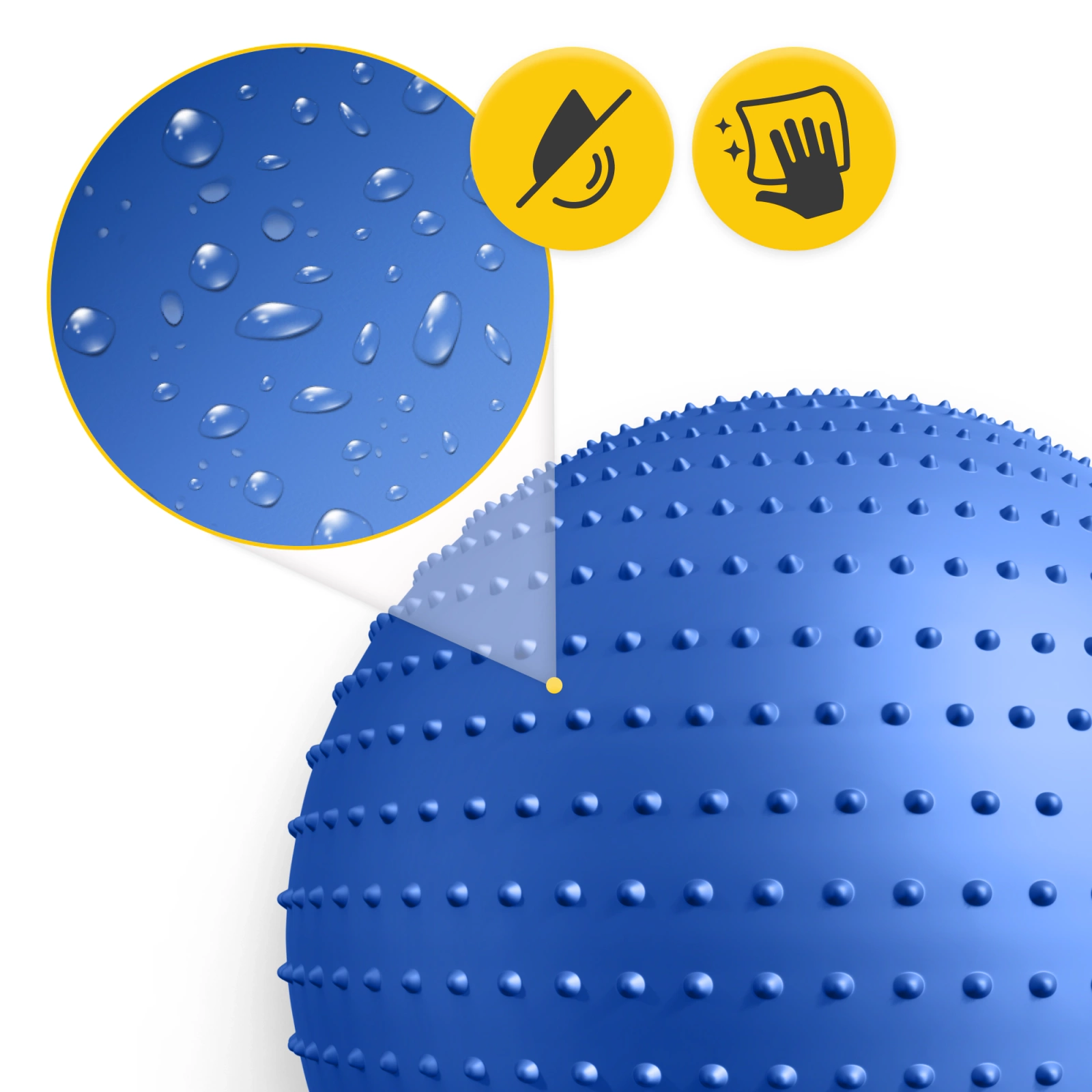 Minge de reabilitare cu proeminențe 65 cm