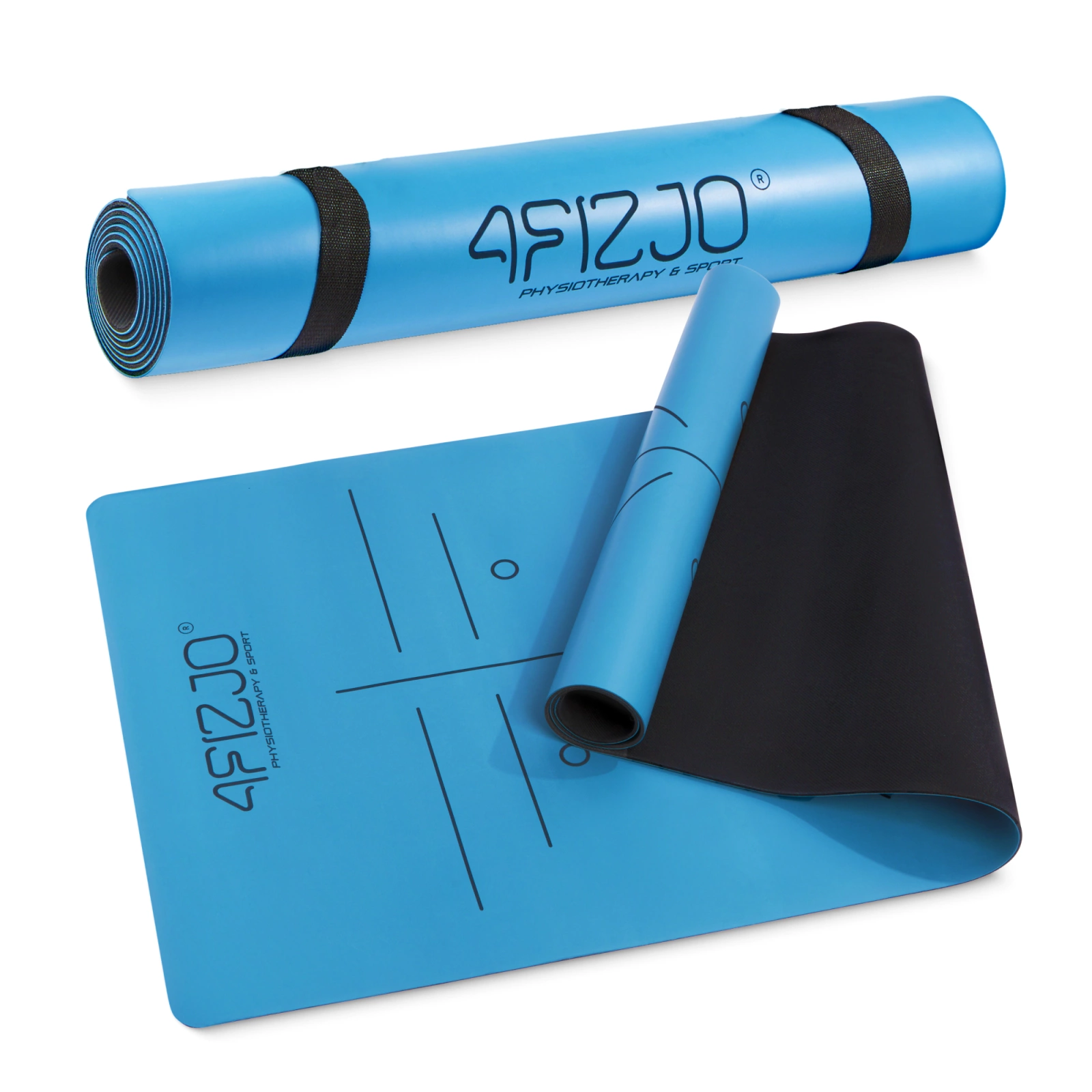 Covor de exerciții din cauciuc antiderapant de 4 mm