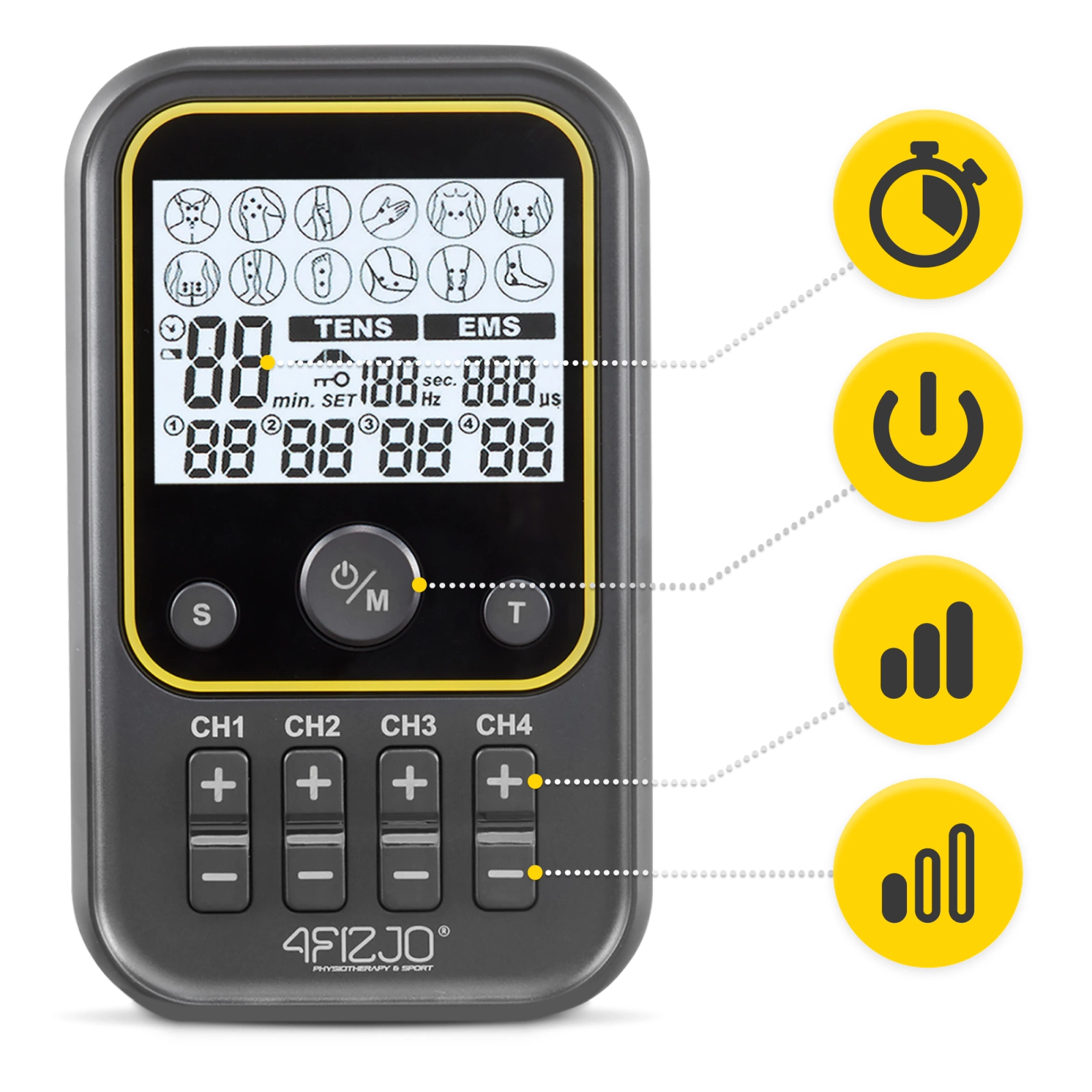 Electrostimulator PRO+ pentru Mușchi