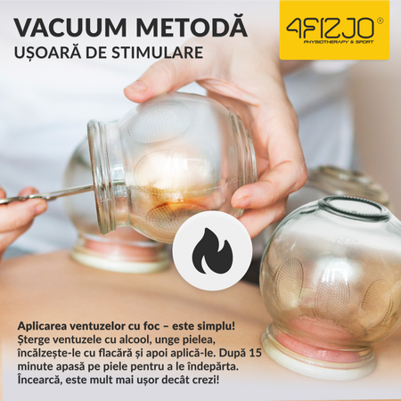 Ventuze cu foc din sticlă 12 buc.