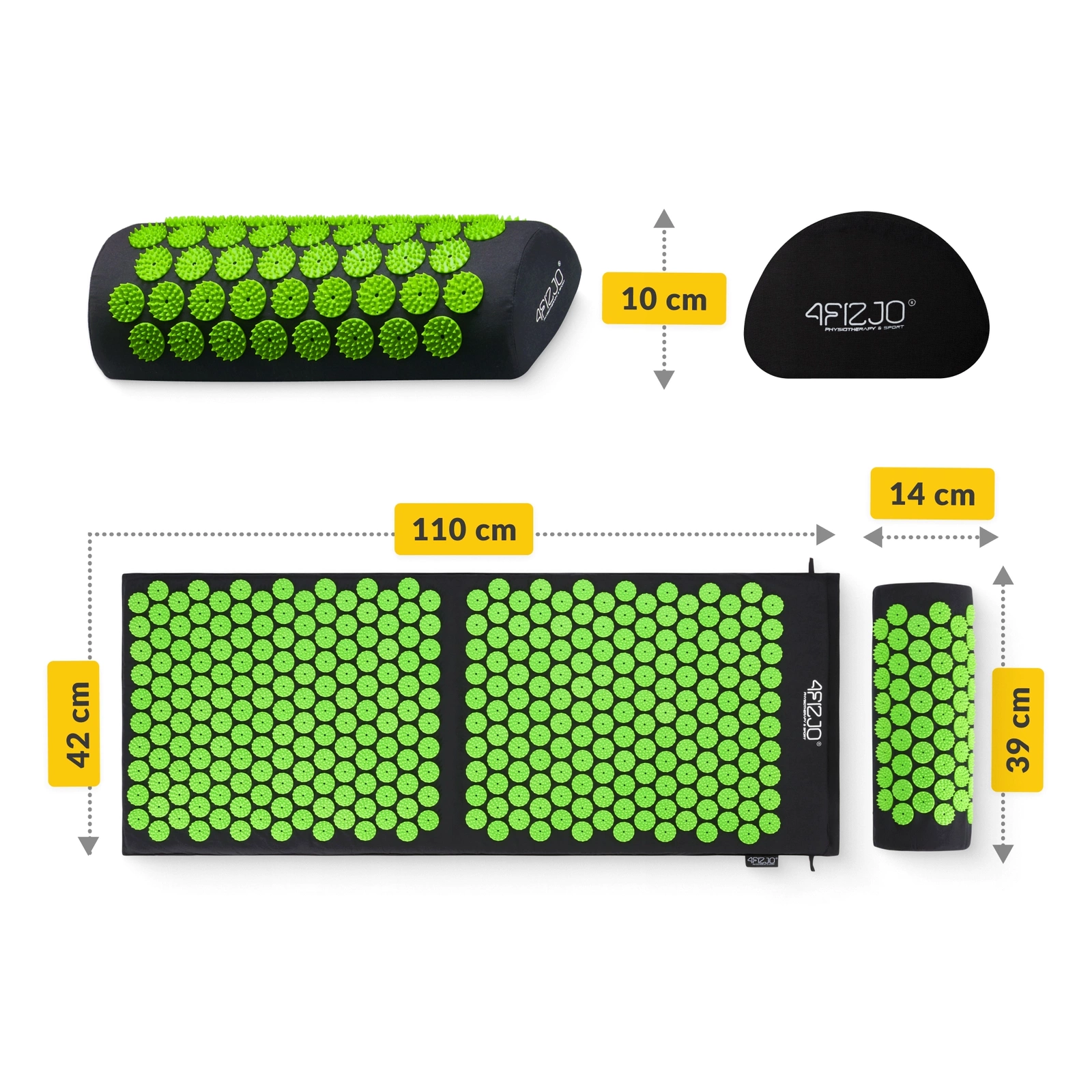 Covor mare de acupunctură cu pernă clasic XL