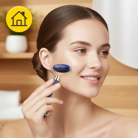 Roller facial natural din lazurit