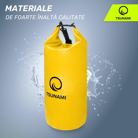 Geantă impermeabilă 30 litriTSUNAMI galben