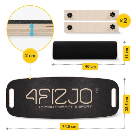 Platformă de echilibru din lemn TRICKBOARD