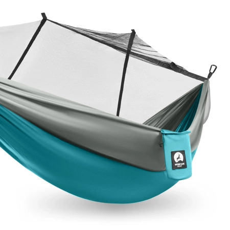 Hamac de călătorie pentru o singură persoană cu plasă de țânțari