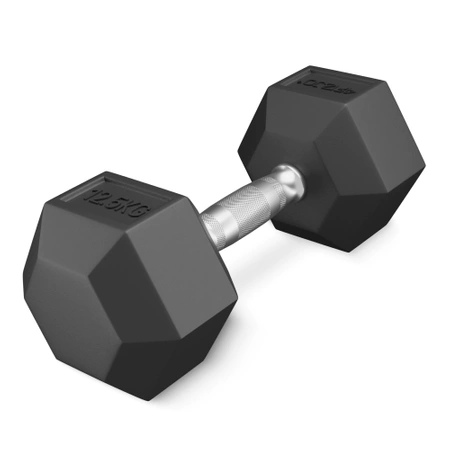 Ganteră din oțel HEX 12,5 kg (1 Bucată)