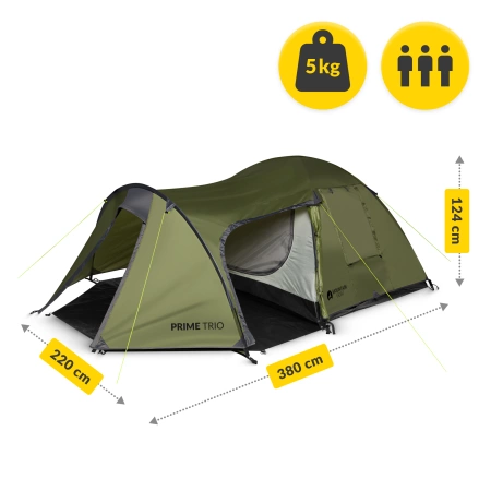 Cort turistic PRIME TRIO MOUNTAIN GOAT verde
