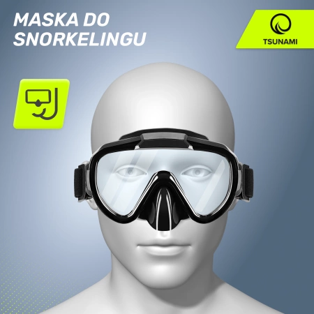 Mască de scufundare și snorkelling TSUNAMI