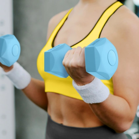 Halterele bitumice pentru exerciții 2 x 0,5 kg