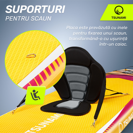 Placă SUP PRO TSUNAMI paddle board 350 cm T11