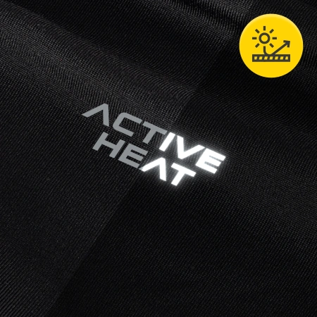 Lenjerie termică unisex – set negru compus dintr-un tricou și pantaloni, mărimea S