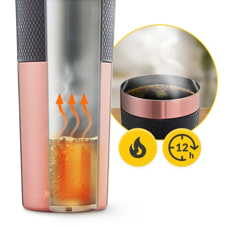 Cana termică Mountain Goat TRAVEL 450 ml roz