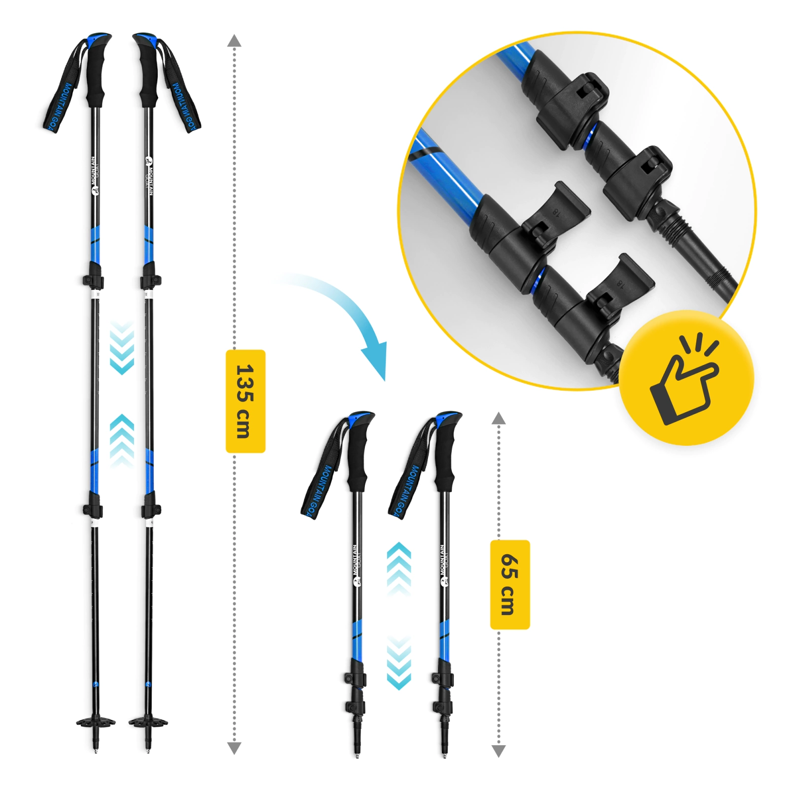 Bastoane de trekking PEAK+