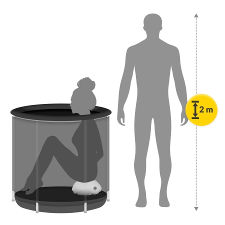 Cadă portabilă pentru înotul în apă rece și regenerare