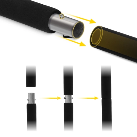 Bară de antrenament pentru pilates cu expandere