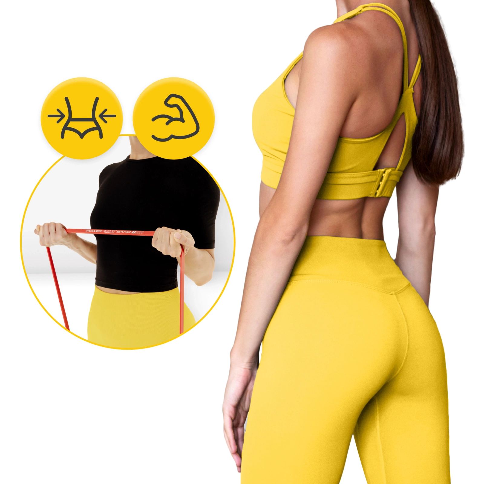 Set de 6 Elastice de Rezistență POWER BAND