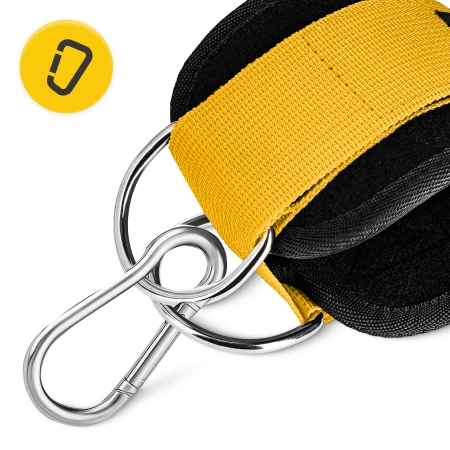 Benzi de formare gleznă pentru lift 2 buc. galben