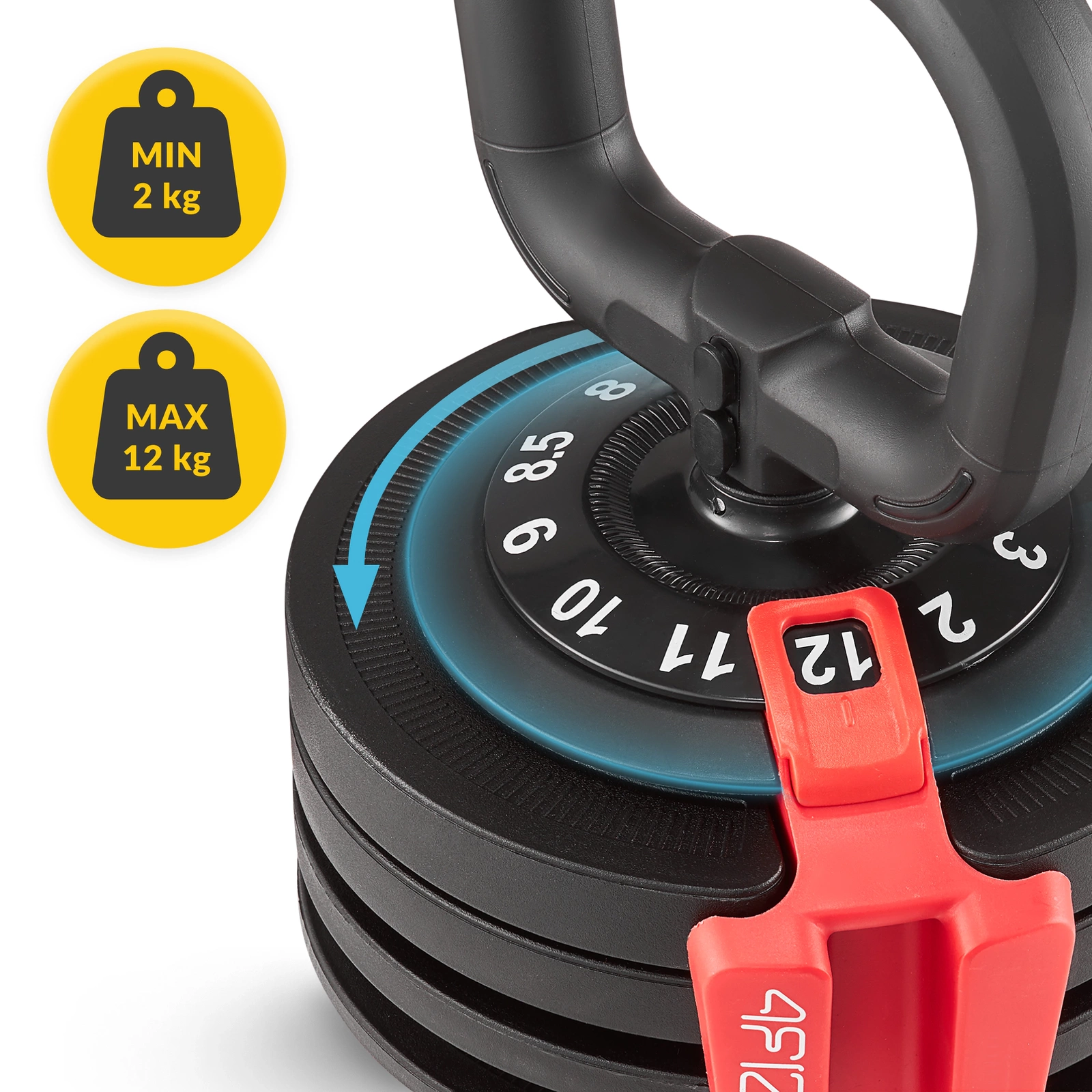 Kettlebell reglabil PREMIUM 2-12 kg