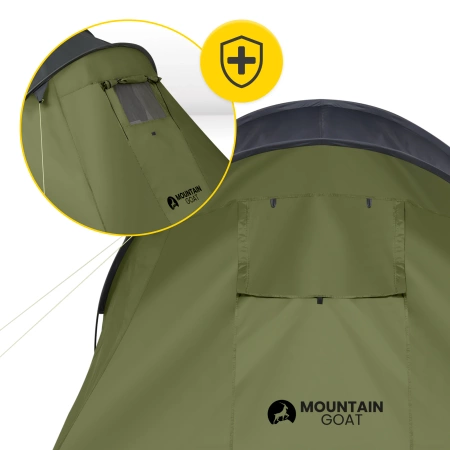 Cort turistic PRIME QUATRO MOUNTAIN GOAT kaki