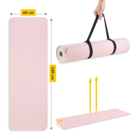 Saltea de exerciții TPE anti-alunecare 0,6 cm