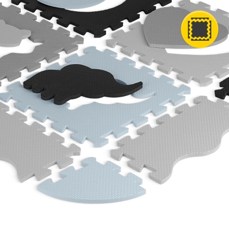 Set de puzzle din spumă 150x150 - „Animale”