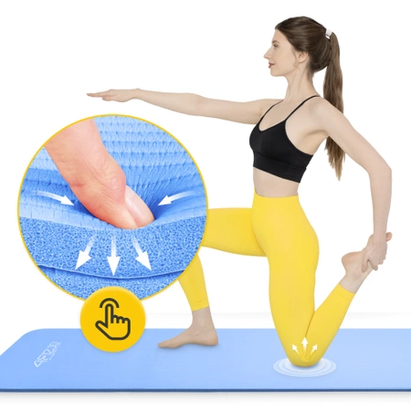 Saltea fitness pentru yoga NBR 1 cm